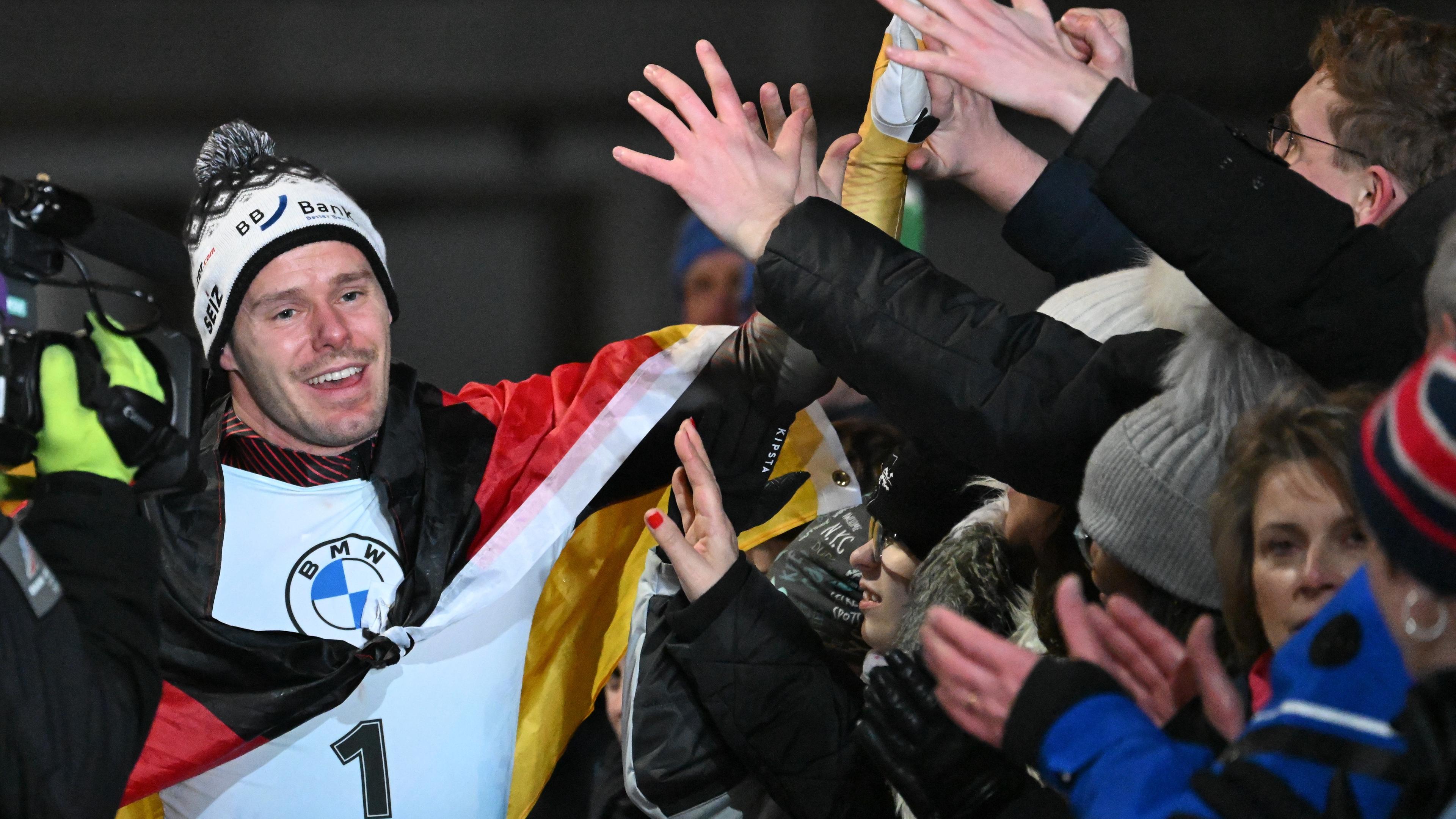 Skeleton-WM: Christian Grotheer bejubelt Gold