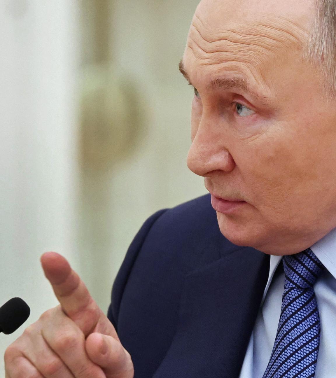 Wladimir Putin, aufgenommen am 12.03.2024 in Moskau (Russland)