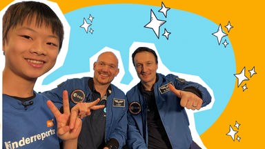 Yan trifft Matthias Maurer und Alexander Gerst