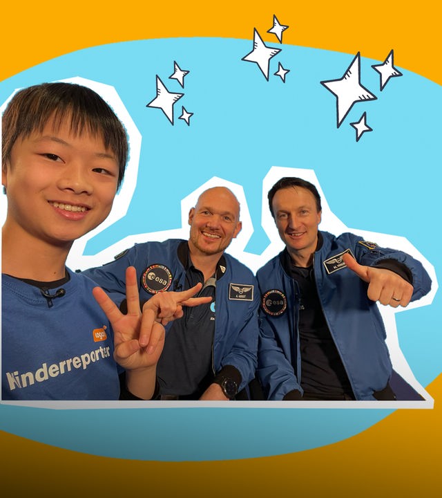 Yan trifft Matthias Maurer und Alexander Gerst