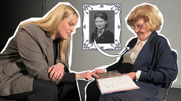 Zeitzeugin Eva + logo!-Reporterin Isabelle