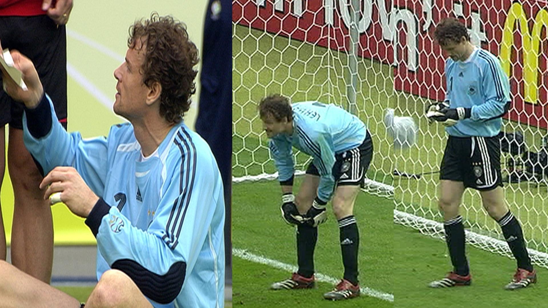 Zettel von Jens Lehmann WM Viertelfinale 2006