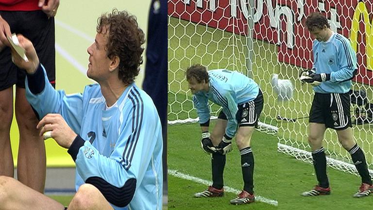 Zettel von Jens Lehmann WM Viertelfinale 2006