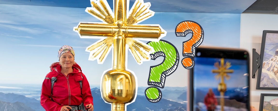 Zweites Gipfelkreuz auf der Zugspitze