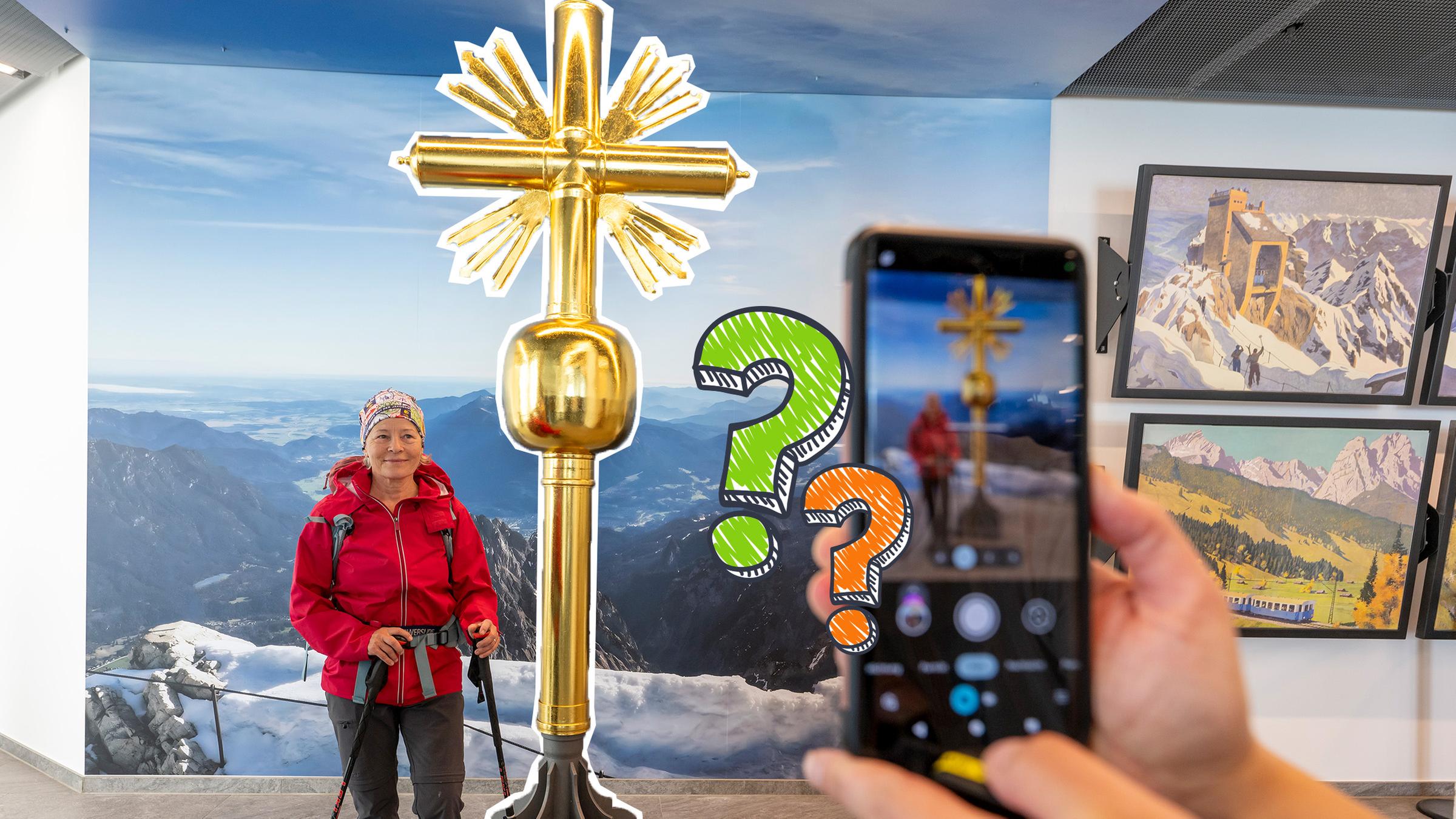 Zweites Gipfelkreuz auf der Zugspitze
