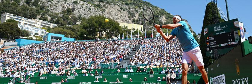 Alexander Zverev auf dem Tennisplatz in Monte Carlo