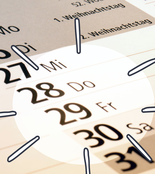 Zwischen den Jahren, Kalender